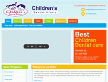 Tablet Screenshot of childrendentistsangli.com